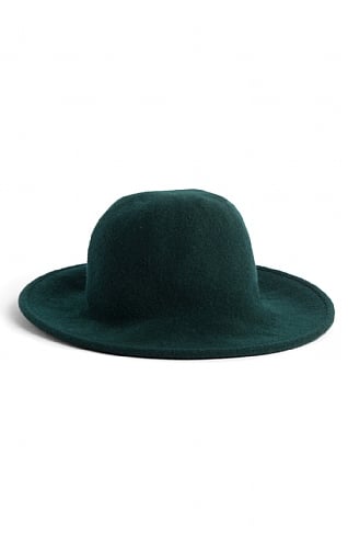 House Of Bruar Ladies Pure New Wool Knitted Floppy Hat, Emerald