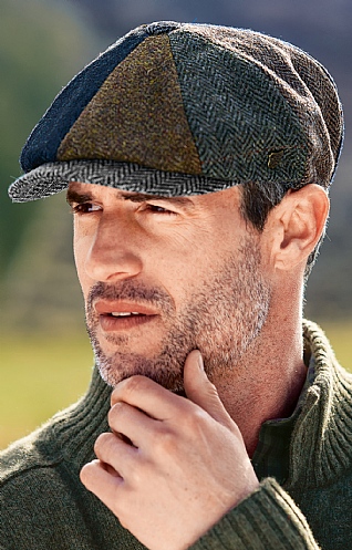 Failsworth Harris Tweed 8 Piece Cap