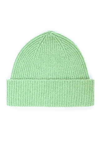 Robert Mackie Lambswool Ribbed Beanie, Springtime