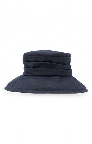 Barbour Waxed Sport Hat - Navy Blue, Navy