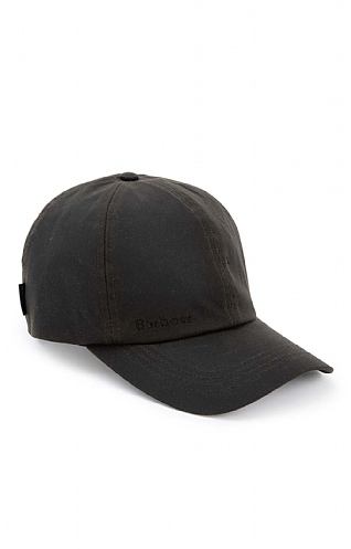 Barbour Wax Sports Cap - Olive, Olive