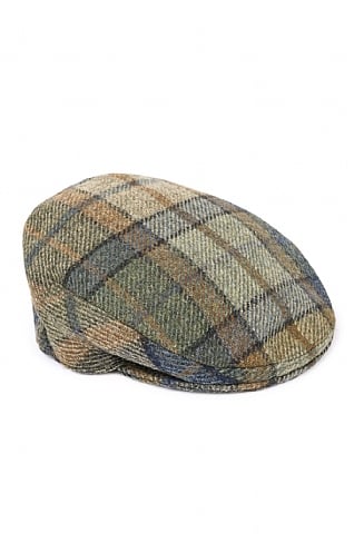 House of Bruar Tweed Hereford Cap, Denim/ Forest Check