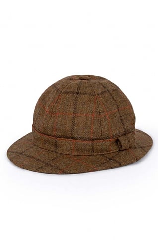 House of Bruar Tweed Stalker Hat, Bark & Bracken Check