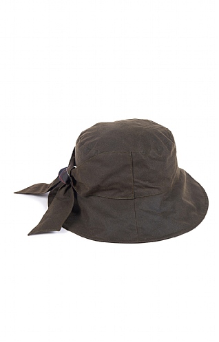 Ladies Barbour Brambling Wax Hat - Olive