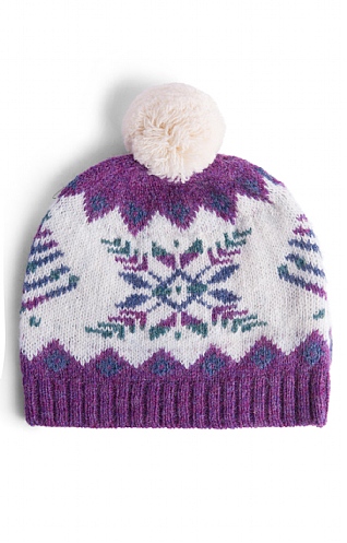 House of Bruar Ladies Shetland Fairisle Hat, Parma