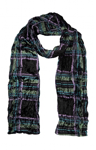 Silk Tartan Velvet Scarf