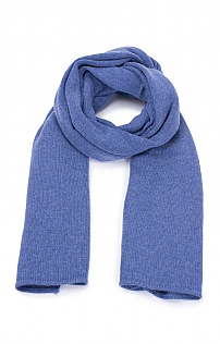 House of Bruar Large Gauzy Cashmere Scarf - Denim Blue