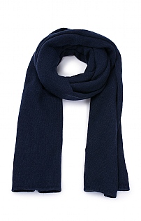 House of Bruar Large Gauzy Cashmere Scarf - Navy Blue