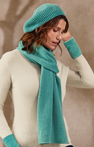 Large Gauzy Cashmere Scarf