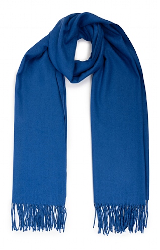 House Of Bruar Ladies Plain Scarf With Pin