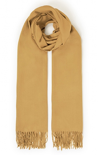 House Of Bruar Ladies Plain Scarf With Pin, Stone
