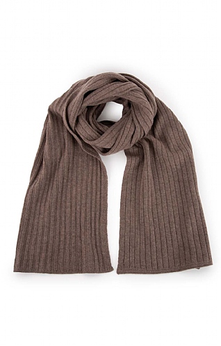 House of Bruar Ladies Barrie Scottish Cashmere Rib Scarf