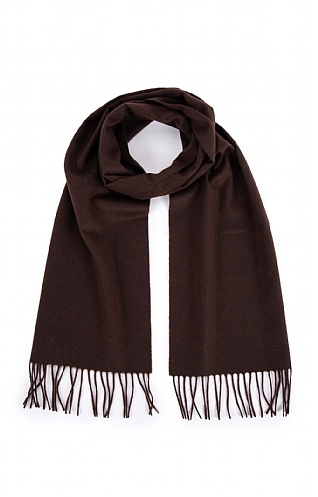 House Of Bruar Ladies Cashmere Scarf, Brown