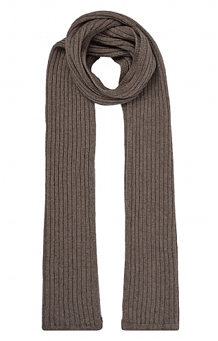 House Of Bruar Cashmere Rib Scarf