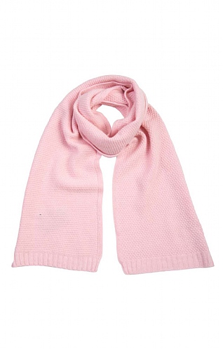 House Of Bruar Ladies Cashmere Tuck Stitch Scarf