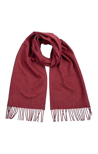 Johnstons of Elgin Ladies Scottish Cashmere Scarf - Red