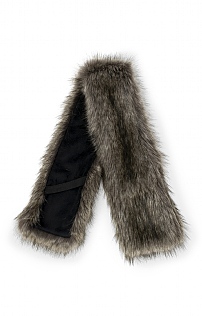 Faux Fur Tippet Scarf - Lady Grey
