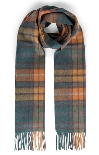 House of Bruar Lambswool Tartan Scarf - Antique Buchanan Tartan, Antique Buchanan