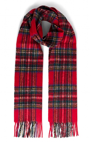 House of Bruar Lambswool Tartan Scarf - Royal Stewart Tartan, Royal Stewart