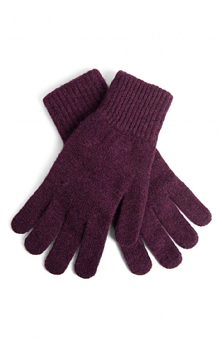 Robert Mackie Ladies Lambswool Gloves, Damson