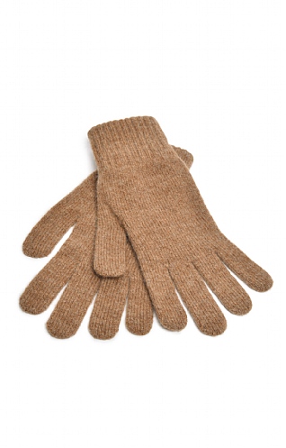 Robert Mackie Ladies Lambswool Gloves - Driftwood Brown, Driftwood