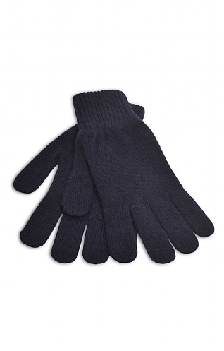 Robert Mackie Ladies Lambswool Gloves - Navy Blue, Navy