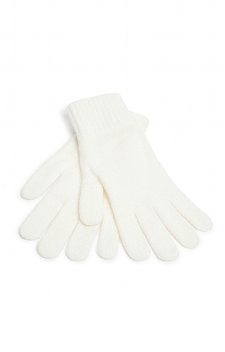Robert Mackie Ladies Lambswool Gloves, Snow