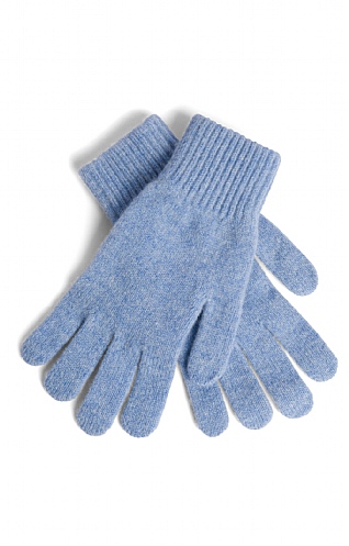 Robert Mackie Ladies Lambswool Gloves - Soft Blue, Soft Blue