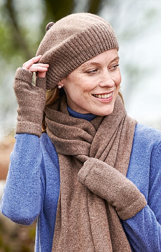 Gauzy Cashmere Fingerless Mitts