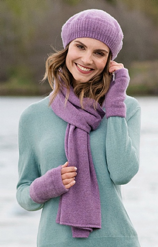 Gauzy Cashmere Fingerless Mitts