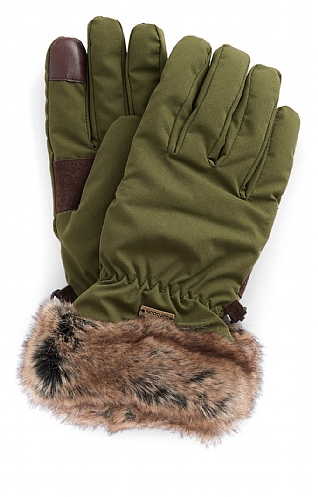 Ladies Barbour Mallow Waterproof Gloves - Olive, Olive