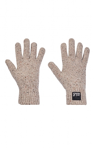 Ladies Jack Wolfskin Nature Knit Glove - Beige, Beige