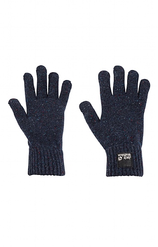 Ladies Jack Wolfskin Nature Knit Glove, Night Blue