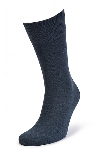 Mens Leeds Plain Socks - Denim Blue, Denim