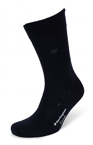 Mens Leeds Plain Socks - Navy Blue, Navy