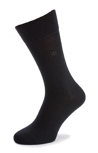 Mens Leeds Plain Socks - Black, Black