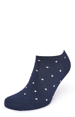 Thought Ladies Dottie Bamboo Trainer Socks - Navy Blue, Navy