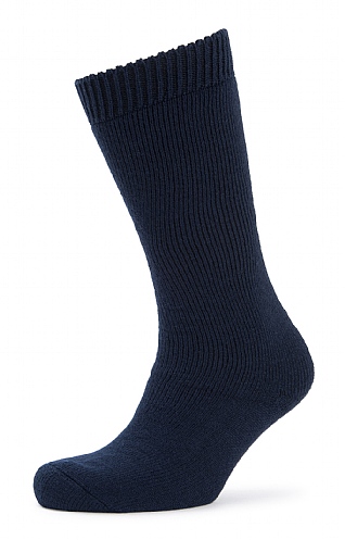 Barbour Wellington Knee Sock - Navy Blue, Navy