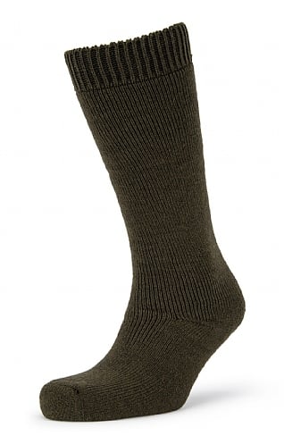 Barbour Wellington Knee Sock, Olive Green