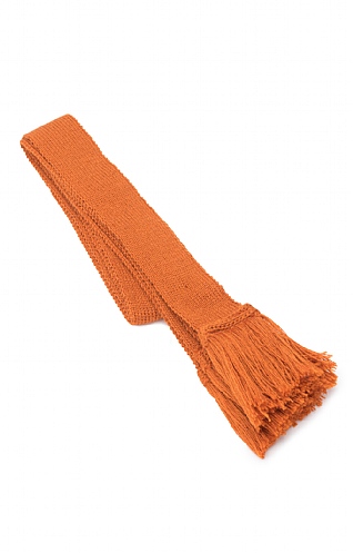 House of Cheviot Plain Sock Ties, Burnt Orange