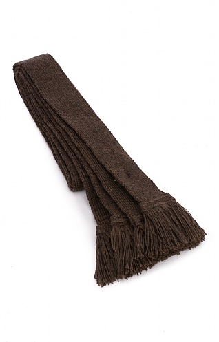 House of Cheviot Plain Sock Ties, Dark Natural