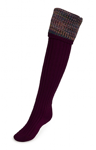 House of Cheviot Ladies Merino Katrine Sock, Bilberry