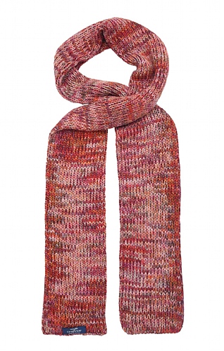 House of Cheviot Ladies Merino Katrine Scarf - Burgundy red