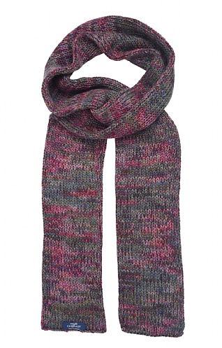 House of Cheviot Ladies Merino Katrine Scarf - Navy Blue