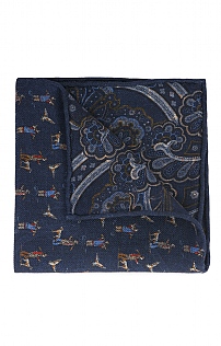 Italian Printed Wool Shooting Hanky Italian Printed Wool Shooting Hanky