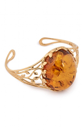 Amber and Gold Bangle