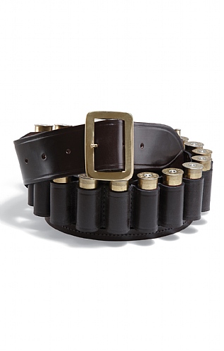 Croots Bridle Leather 12G Cartridge Belt