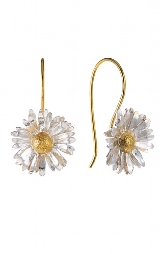 Alex Monroe Big Daisy Hook Earrings