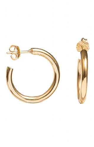 Tilly Sveaas Medium Gold Hoop Earrings