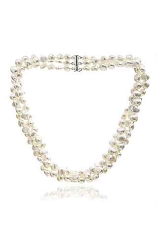 Pearls of the Orient Triple Strand Pearl Necklace Pearls of the Orient Triple Strand Pearl Necklace